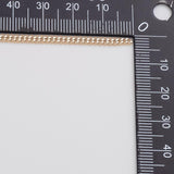 Cuban Curb 2mm CCC Ion Plated Brass Chain - Tarnish Resistant Wholesale 1 yard per order