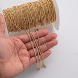 Cuban Curb 2mm CCC Ion Plated Brass Chain - Tarnish Resistant Wholesale 1 yard per order