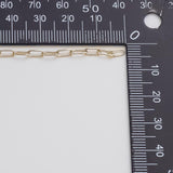 Paperclip 2.8x6.3mm CCC Ion Plated Brass Chain - Tarnish Resistant Wholesale 1 yard per order