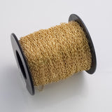 Paperclip Chain Round 3x6mm Ion Plated Brass Chain - Tarnish Resistant Wholesale 1 yard per order
