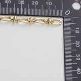 Paperclip Ring Bead Chain Ion Plated Brass Chain - Tarnish Resistant Wholesale 1 yard per order