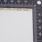 Paperclip Chain 3x6mm Ion Plated Brass Chain - Tarnish Resistant Wholesale 1 yard per order