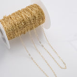 Paperclip Chain 3x6mm Ion Plated Brass Chain - Tarnish Resistant Wholesale 1 yard per order