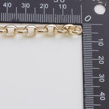 6x8mm Oval CCC Ion Plated Brass Chain - Tarnish Resistant Wholesale 1 yard per order