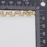 6x8mm Oval Rolo Chain Ion Plated Brass Chain - Tarnish Resistant Wholesale 1 yard per order