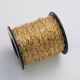 Paperclip 3x9mm CCC Ion Plated Brass Chain - Tarnish Resistant Wholesale 1 yard per order