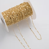 Heart Satellite Ion Plated Brass Chain - Tarnish Resistant Wholesale 1 yard per order