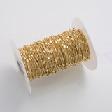 CCC Ion Plated Brass Chain - Tarnish Resistant Wholesale 1 yard per order