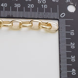 7x10mm CCC Ion Plated Brass Chain - Tarnish Resistant Wholesale 1 yard per order