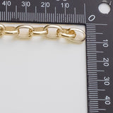 7x10mm CCC Ion Plated Brass Chain - Tarnish Resistant Wholesale 1 yard per order