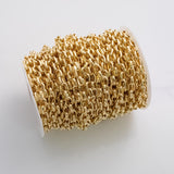 7x10mm CCC Ion Plated Brass Chain - Tarnish Resistant Wholesale 1 yard per order