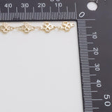 Clover Chain 6mm Ion Plated Brass Chain - Tarnish Resistant Wholesale 1 yard per order