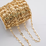 8x11mm CCC Ion Plated Brass Chain - Tarnish Resistant Wholesale 1 yard per order