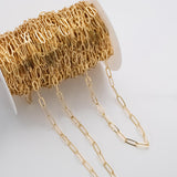 4x14mm CCC Ion Plated Brass Chain - Tarnish Resistant Wholesale 1 yard per order