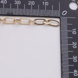 Big and Small Paperclip Chain 9x5mm Ion Plated Brass Chain - Tarnish Resistant Wholesale 1 yard per order