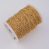 Paperclip Round 4x8mm CCC Ion Plated Brass Chain - Tarnish Resistant Wholesale 1 yard per order