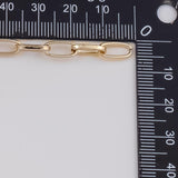 5x11mm CCC Ion Plated Brass Chain - Tarnish Resistant Wholesale 1 yard per order