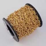 5x11mm CCC Ion Plated Brass Chain - Tarnish Resistant Wholesale 1 yard per order