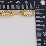 Paperclip 9x19mm CCC Ion Plated Brass Chain - Tarnish Resistant Wholesale 1 yard per order
