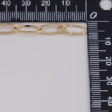 6mm Paperclip Chain Hammered Middle Ion Plated Brass Chain - Tarnish Resistant Wholesale 1 yard per order
