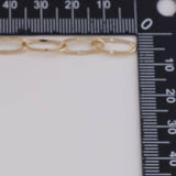 6mm paperclip CCC Ion Plated Brass Chain - Tarnish Resistant Wholesale 1 yard per order