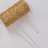 2x5mm Paperclip Chain Ion Plated Brass Chain - Tarnish Resistant Wholesale 1 yard per order