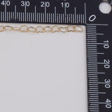 3mm Heart CCC Ion Plated Brass Chain - Tarnish Resistant Wholesale 1 yard per order