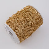 5mm Heart CCC Ion Plated Brass Chain - Tarnish Resistant Wholesale 1 yard per order