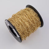 4x20mm Paperclip CCC Ion Plated Brass Chain - Tarnish Resistant Wholesale 1 yard per order