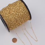 2mm CCC Ion Plated Brass Chain - Tarnish Resistant Wholesale 1 yard per order
