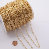 Big and Small Paperclip Chain 9x5mm Ion Plated Brass Chain - Tarnish Resistant Wholesale 1 yard per order