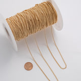 Cuban Curb 2mm CCC Ion Plated Brass Chain - Tarnish Resistant Wholesale 1 yard per order