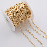 7x5mm CCC Ion Plated Brass Chain - Tarnish Resistant Wholesale 1 yard per order