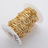 20x9mm CCC Ion Plated Brass Chain - Tarnish Resistant Wholesale 1 yard per order