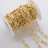 20x9mm CCC Ion Plated Brass Chain - Tarnish Resistant Wholesale 1 yard per order