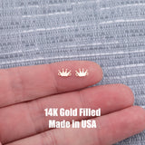Crown Connector Charm Permanent Jewelry Connectors 14K Gold Filled and 925 Sterling Silver