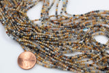 Crazy Laced Agate- Beads Full Strands-15.5 inches- 2mm- Nice Size Hole- Diamond Cutting, High Facets-Nice and Sparkly-Faceted Round