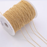 2.5mm CCC Ion Plated Brass Chain - Tarnish Resistant Wholesale 1 yard per order