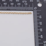 2.5mm CCC Ion Plated Brass Chain - Tarnish Resistant Wholesale 1 yard per order