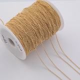 2.5mm CCC Ion Plated Brass Chain - Tarnish Resistant Wholesale 1 yard per order