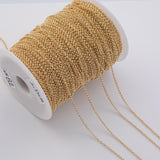 2.5mm CCC Ion Plated Brass Chain - Tarnish Resistant Wholesale 1 yard per order
