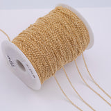 2.5mm CCC Ion Plated Brass Chain - Tarnish Resistant Wholesale 1 yard per order