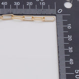 3.5x10mm CCC Ion Plated Brass Chain - Tarnish Resistant Wholesale 1 yard per order