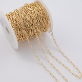3.5x10mm CCC Ion Plated Brass Chain - Tarnish Resistant Wholesale 1 yard per order