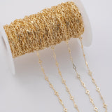 clover eyes CCC Ion Plated Brass Chain - Tarnish Resistant Wholesale 1 yard per order