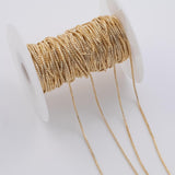 Box CCC Ion Plated Brass Chain - Tarnish Resistant Wholesale 1 yard per order