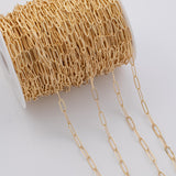 5x14mm Textured CCC Ion Plated Brass Chain - Tarnish Resistant Wholesale 1 yard per order