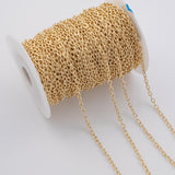 Oval 4x6mm CCC Ion Plated Brass Chain - Tarnish Resistant Wholesale 1 yard per order