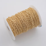 Oval 4x6mm CCC Ion Plated Brass Chain - Tarnish Resistant Wholesale 1 yard per order