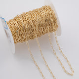 Paperclip flat 4x10mm CCC Ion Plated Brass Chain - Tarnish Resistant Wholesale 1 yard per order